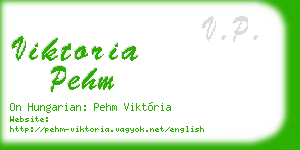 viktoria pehm business card